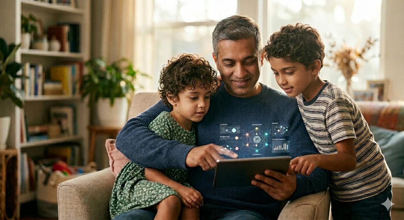 Fatherhood in the language of AI