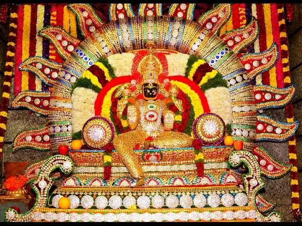 శ్రీ వాసవీ మాతకు 102 ఋషి గోత్ర నామాలతో భారీ రుద్రాక్ష మాల సమర్పణ