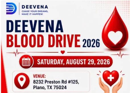 Deevena Blood Drive 2026: Your Blood Can Save Lives
