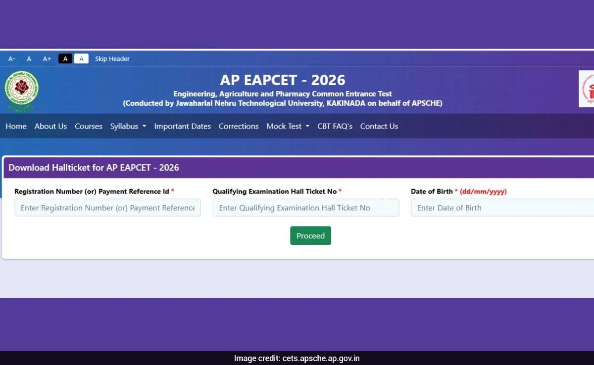 AP EAPCET Hall Ticket 2026 Released: Check Login Details, Exam Day Instructions