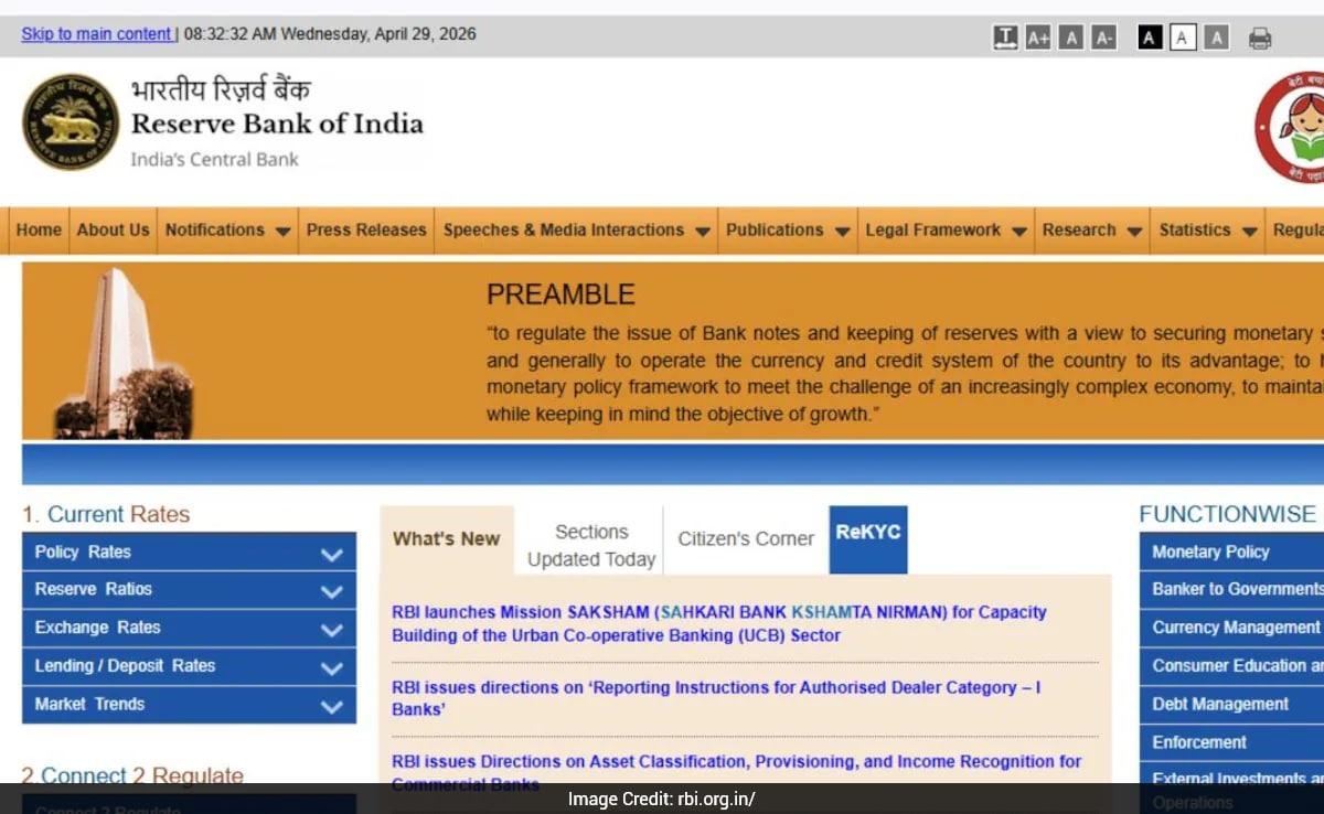 RBI Grade B Notification 2026 Released, Apply Online Starts From Today April 29