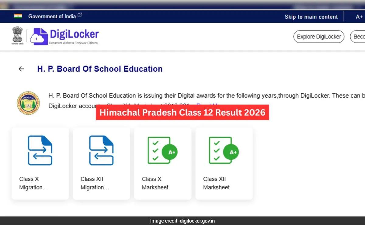 HPBoSE Class 12 Result 2026 When: Know How To Check Marksheet On DigiLocker