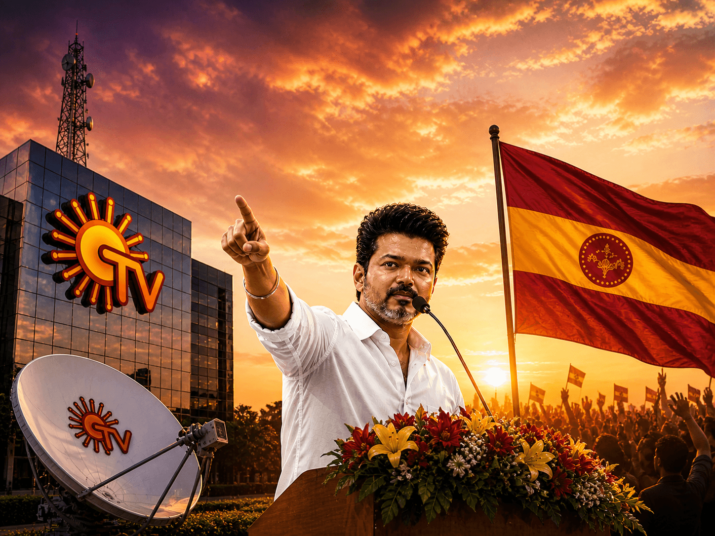 Tamil Nadu election impact: Sun TV Network shares plunge 10% as Vijay’s TVK heads for big upset
