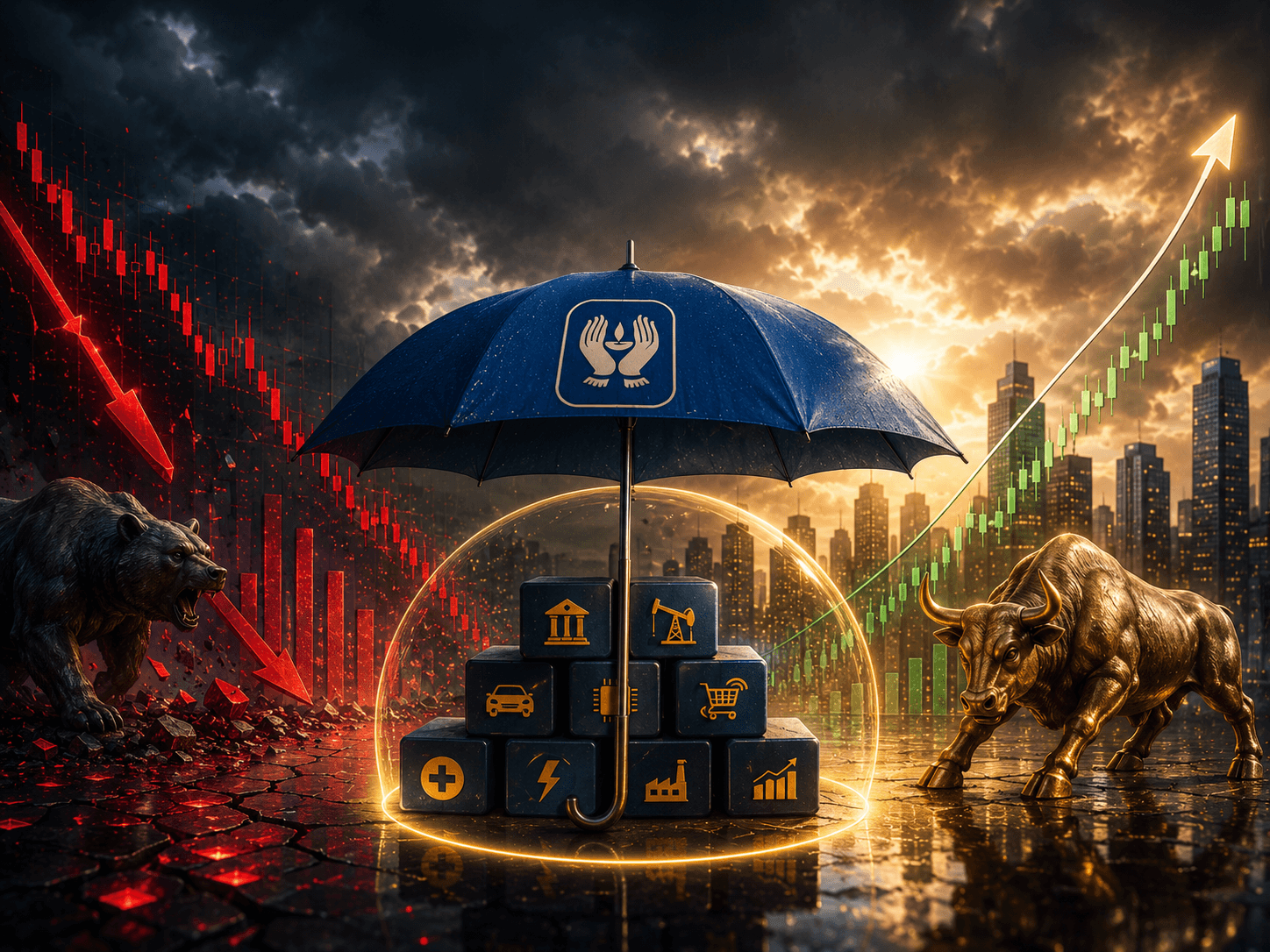 LIC’s $2 billion contrarian bet: 10 stocks the DII giant bought while the market bled