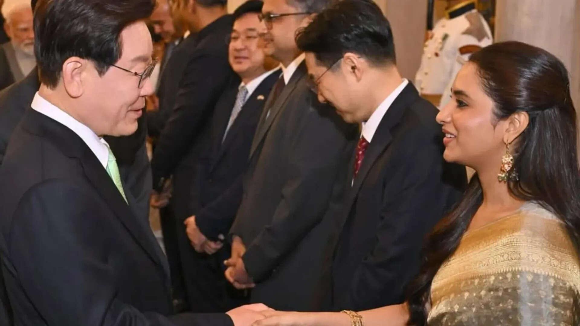 Actress Priyanka Mohan meets Korean President