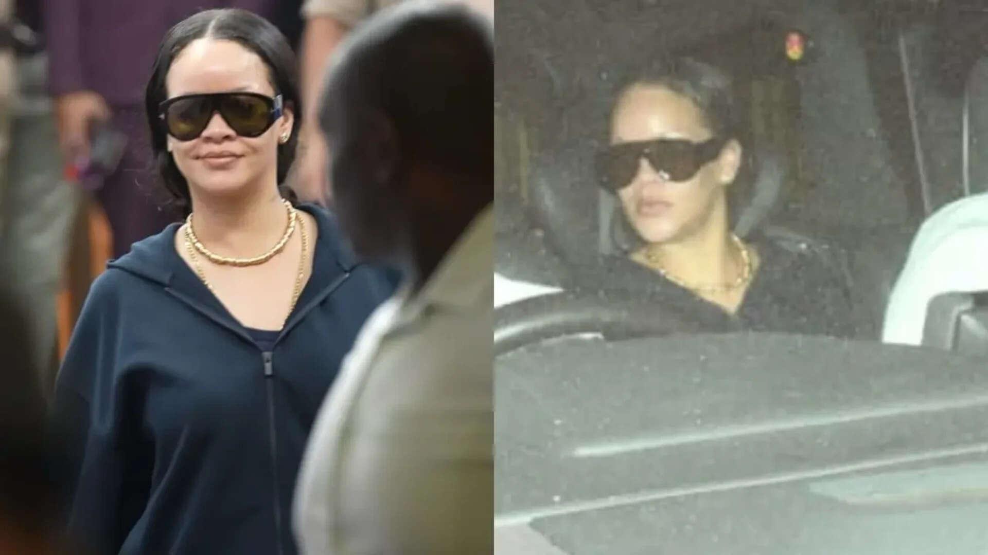Rihanna RETURNS to India; sparks frenzy at airport - WATCH