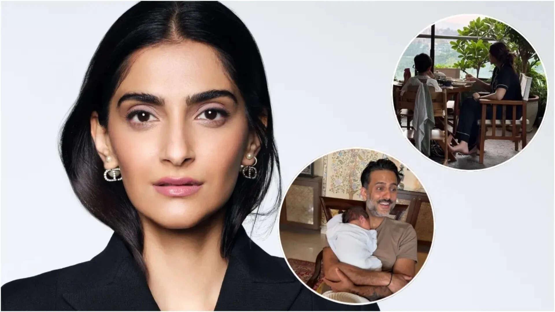 Sonam calls life a 'dream'; drops pics with 2nd newborn son