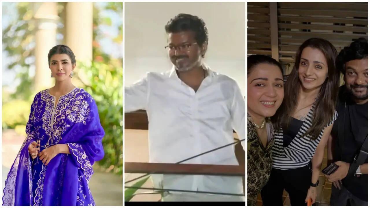 Charmme, Lakshmi call Trisha a ‘lucky mascot’ as Vijay wins
