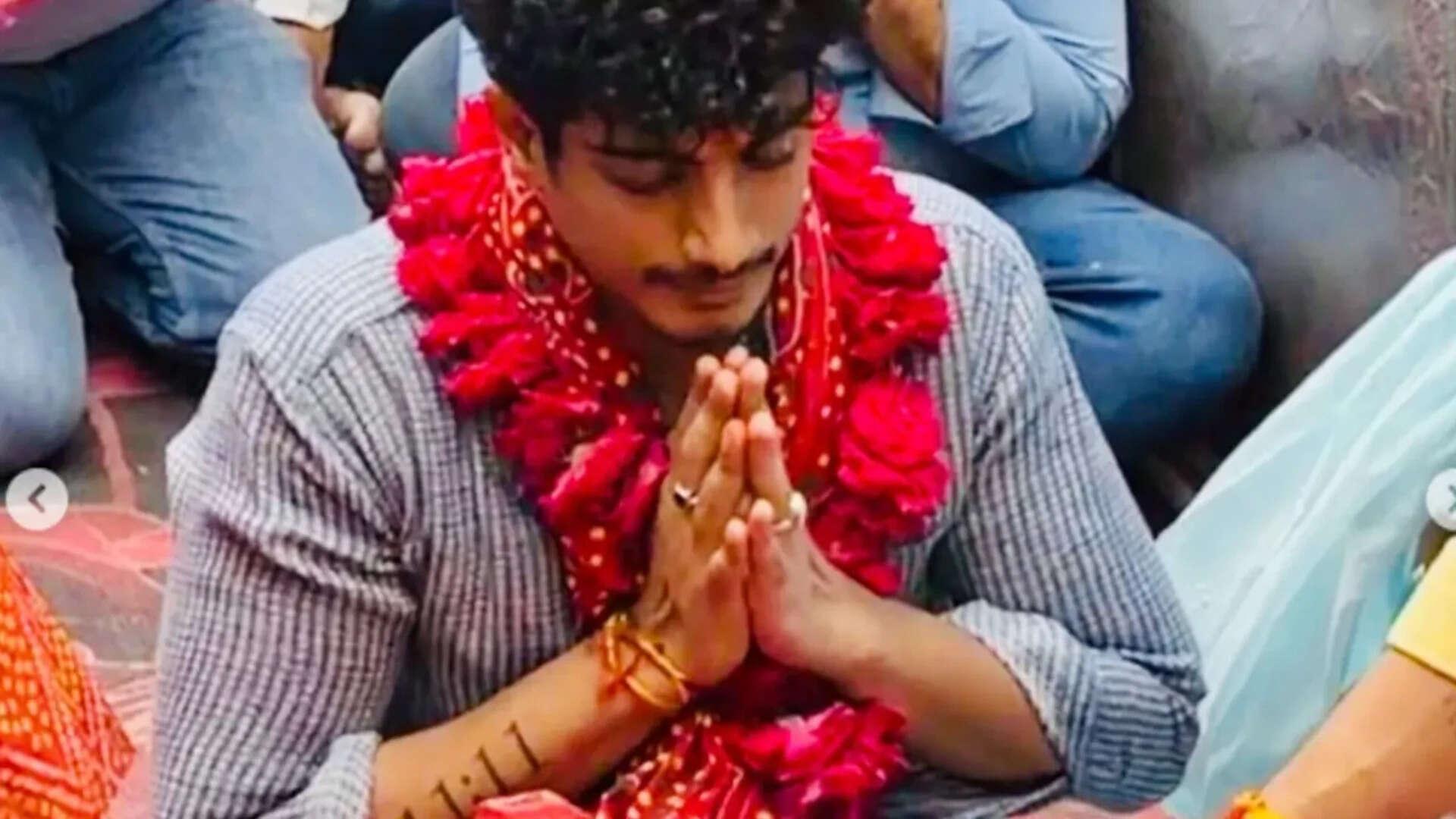 Palash Muchhal visits temple amid Sangli cheating case - PICS