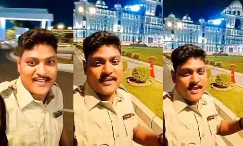 సచివాలయంలో రీల్స్‌...   ఫేక్‌ పోలీసుపై కేసు నమోదు