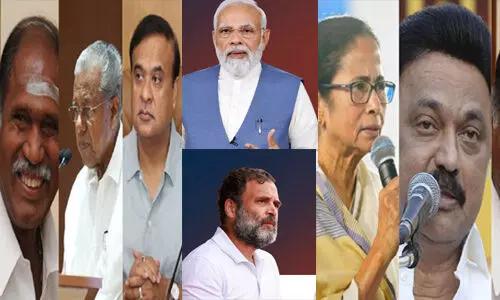 తమిళనాడులో డిఎంకె ఆధిక్యం... బెంగాల్ లో టిఎంసికి  సై  అంటే సై అంటున్న బిజెపి