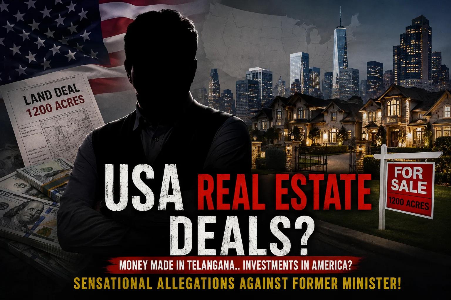 Real Estate Deals in America? Money Made in Telangana.. Investments in America?