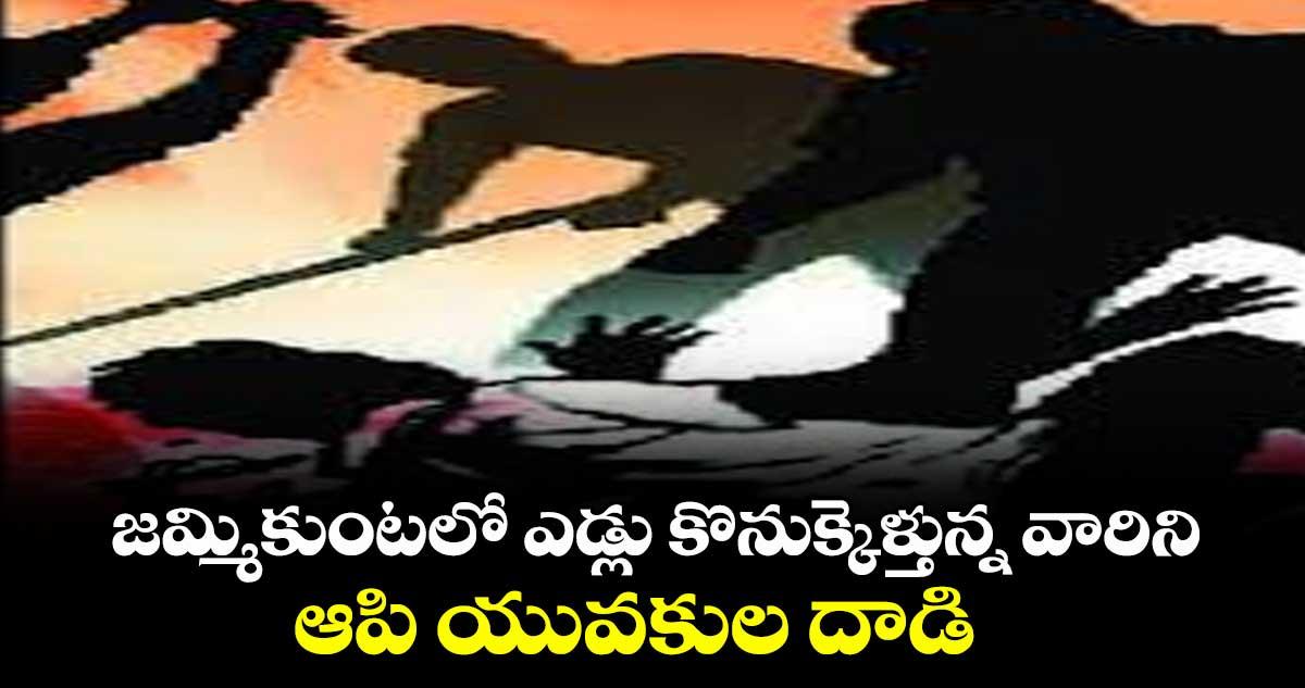 జమ్మికుంటలో ఎడ్లు కొనుక్కెళ్తున్న వారిని ఆపి యువకుల దాడి