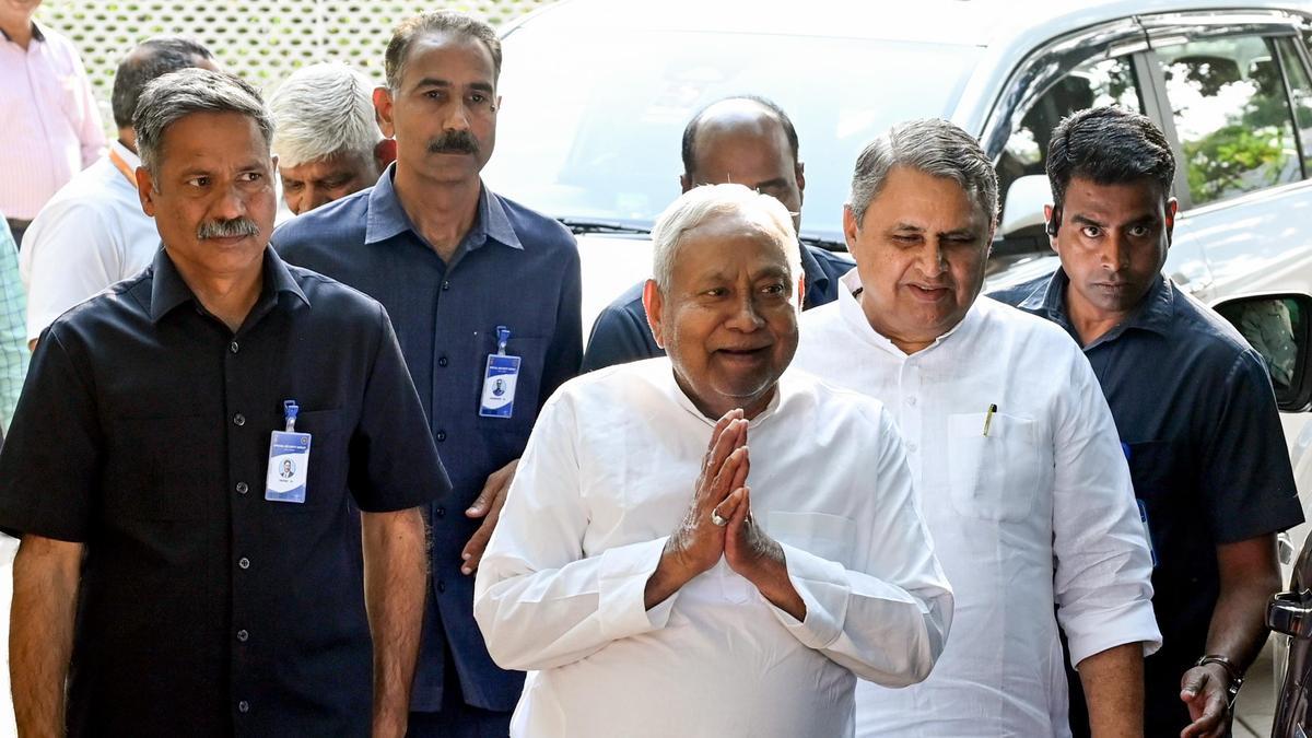 Bihar Chief Minister Nitish Kumar takes oath as Rajya Sabha member