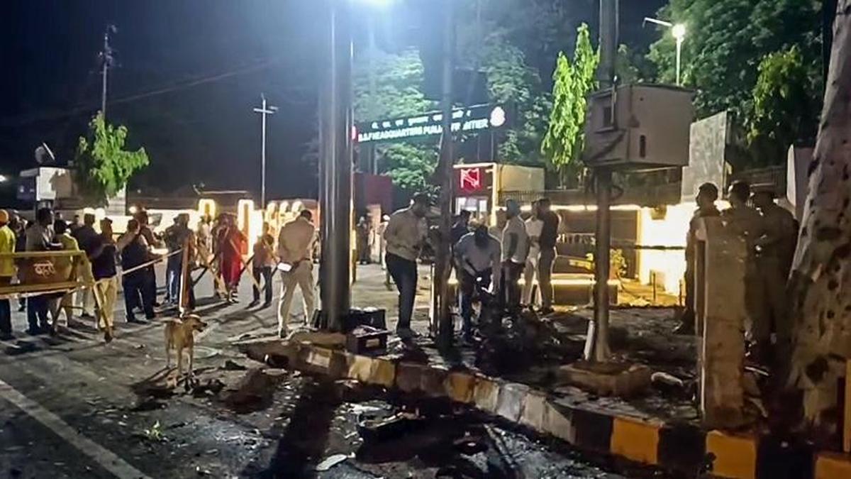 Scooter fire near BSF headquarters in Punjab’s Jalandhar caused panic