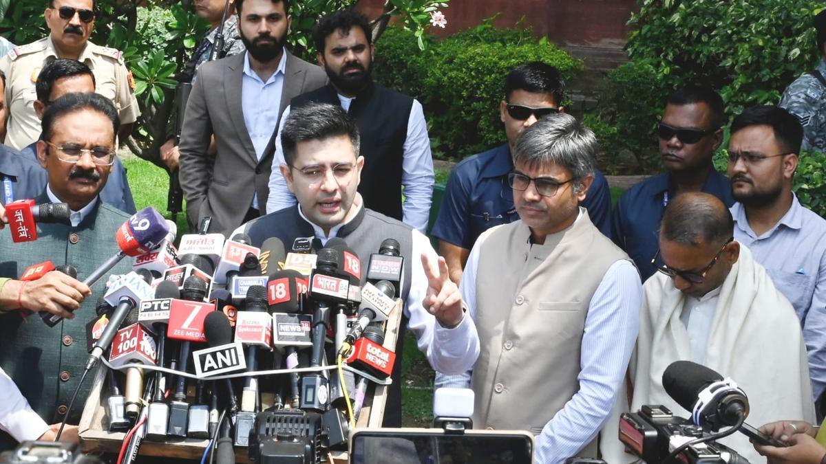 Raghav Chadha meets President Murmu, alleges harassment of MPs who quit AAP and joined BJP