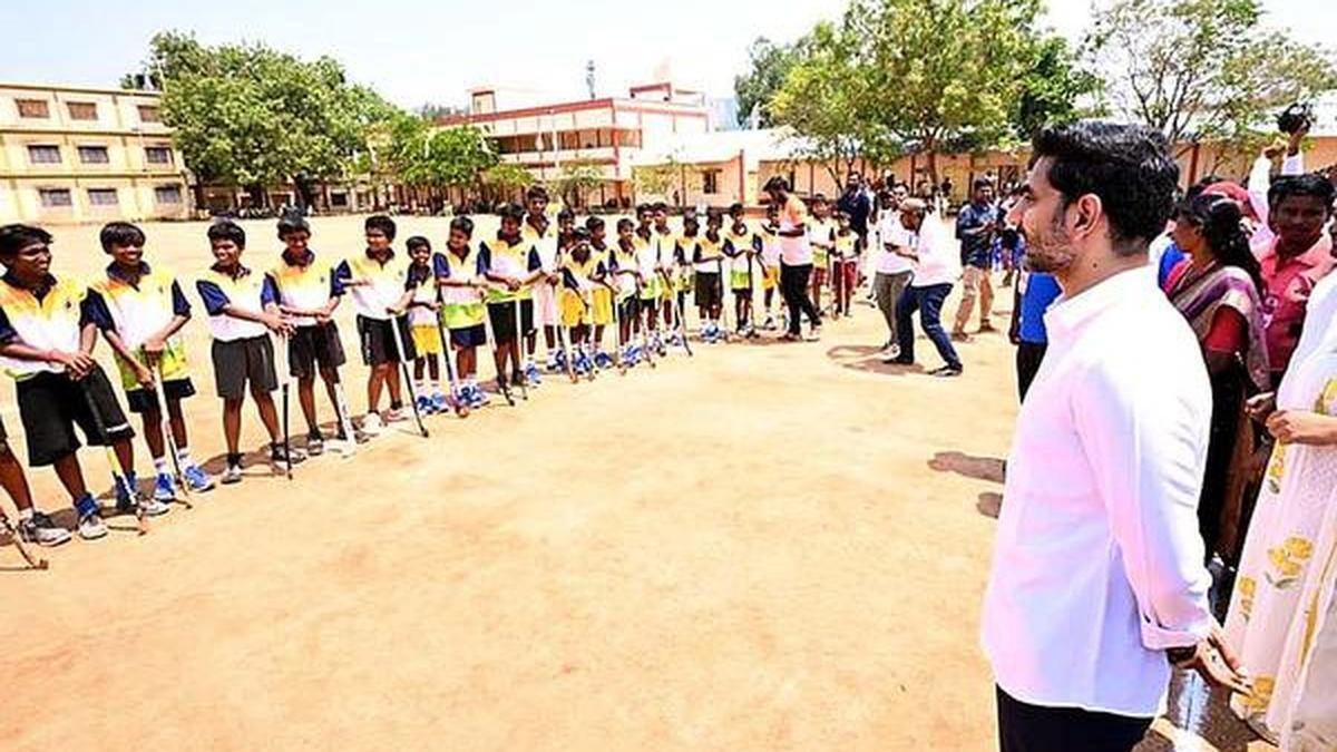 Lokesh inaugurates two sports stadiums in Tirupati district worth ₹13.27 crore