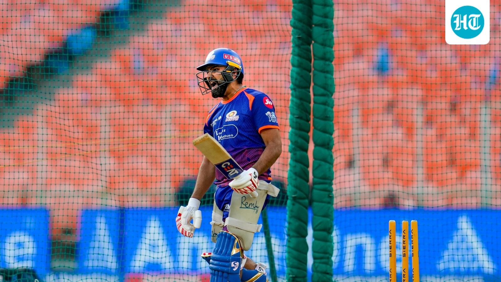 Rohit Sharma returns to nets but suspense remains over availability for Gujarat Titans clash