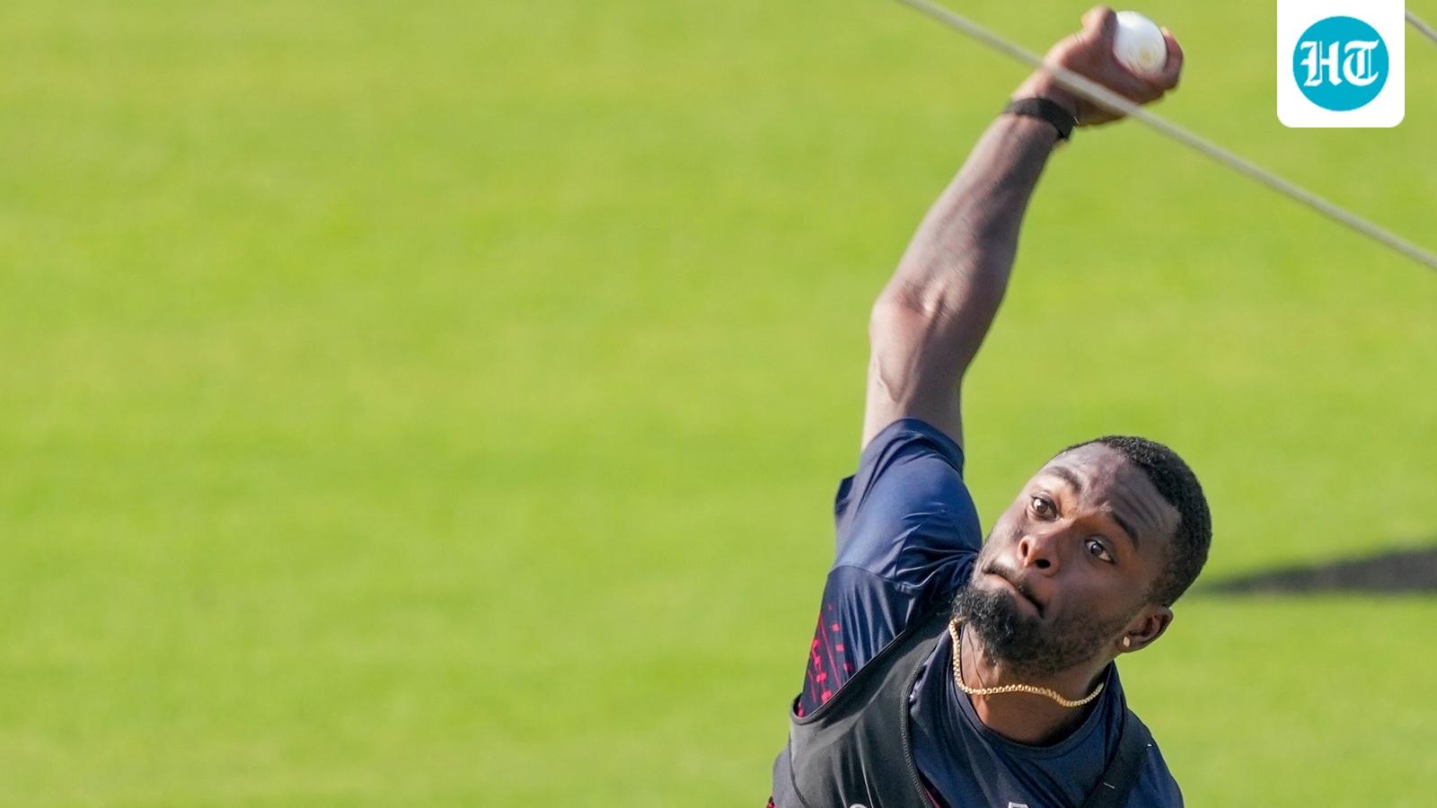 Player hit on the helmet by Windies pacer Jayden Seales; match abandoned due to a ‘dangerous pitch’