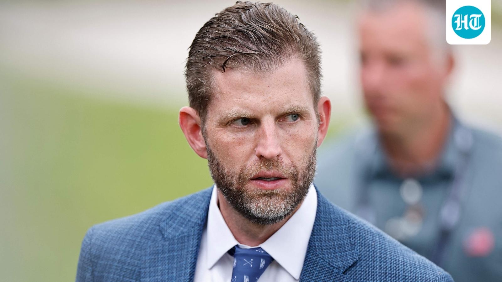 Eric Trump unveils gold logo for ‘Donald J. Trump International Airport’ in Palm Beach | See it here