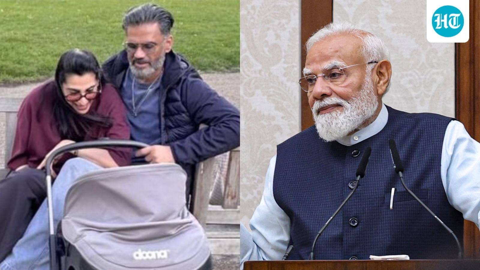 Suniel Shetty reveals 15-month-old granddaughter Evaarah's morning ritual: ‘She feeds laddoo to PM Modi’s photo'
