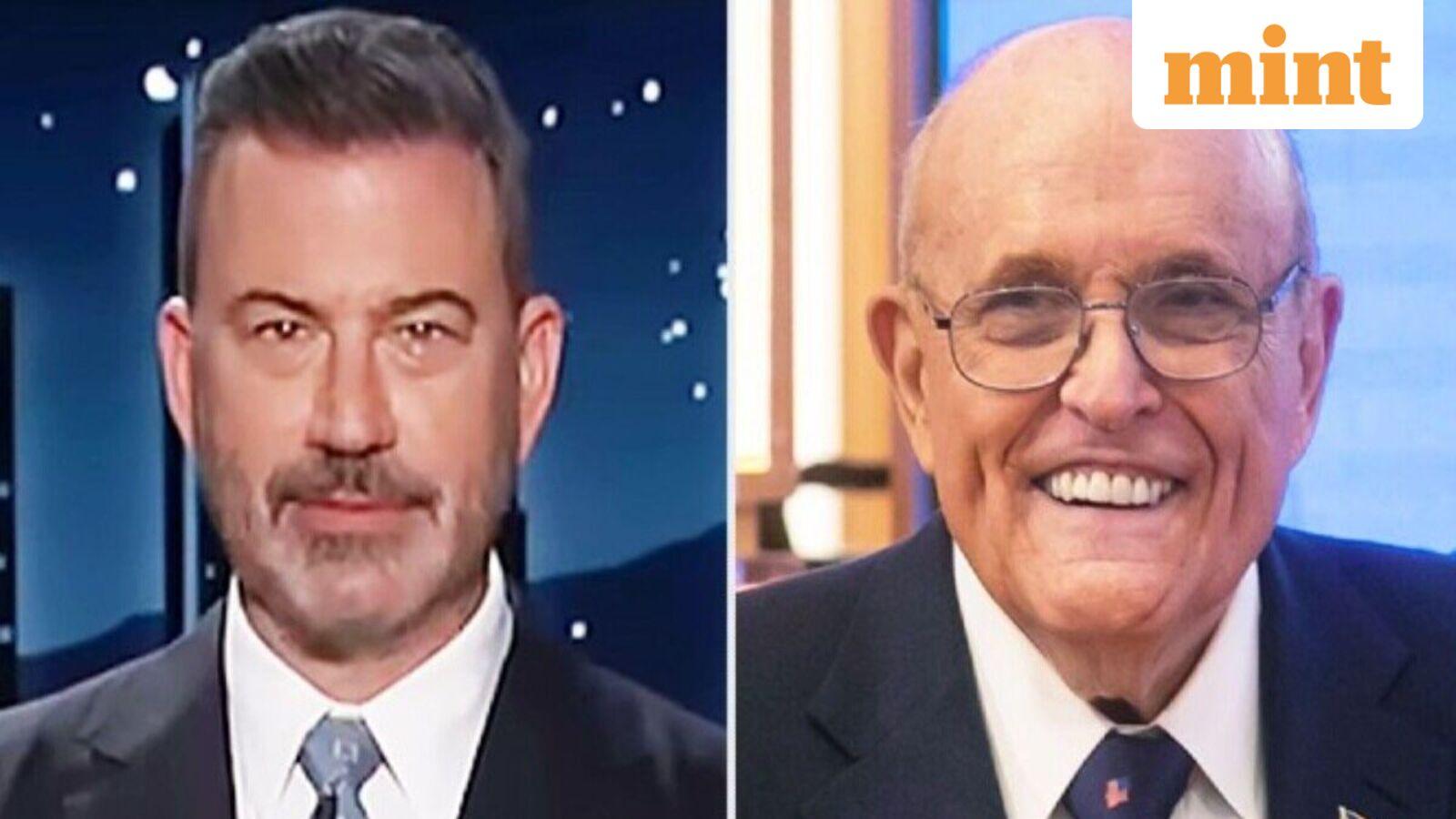 ‘Rose from the grave’: Jimmy Kimmel mocks ex-New York City Mayor Rudy Giuliani days before hospitalisation